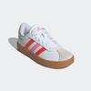 Sneaker ADIDAS SPORTSWEAR "VL COURT 3.0 KIDS", Gr. 40, cloud weiß, bright rot, bliss pink, Synthetik, Leder, sportlich, Schuhe, inspiriert vom Design des adidas samba