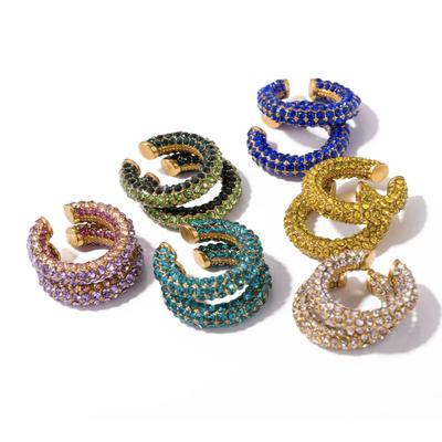 Plus Size Women's Kat Earring Cuff - Gold by Andréa Tekle in Gold