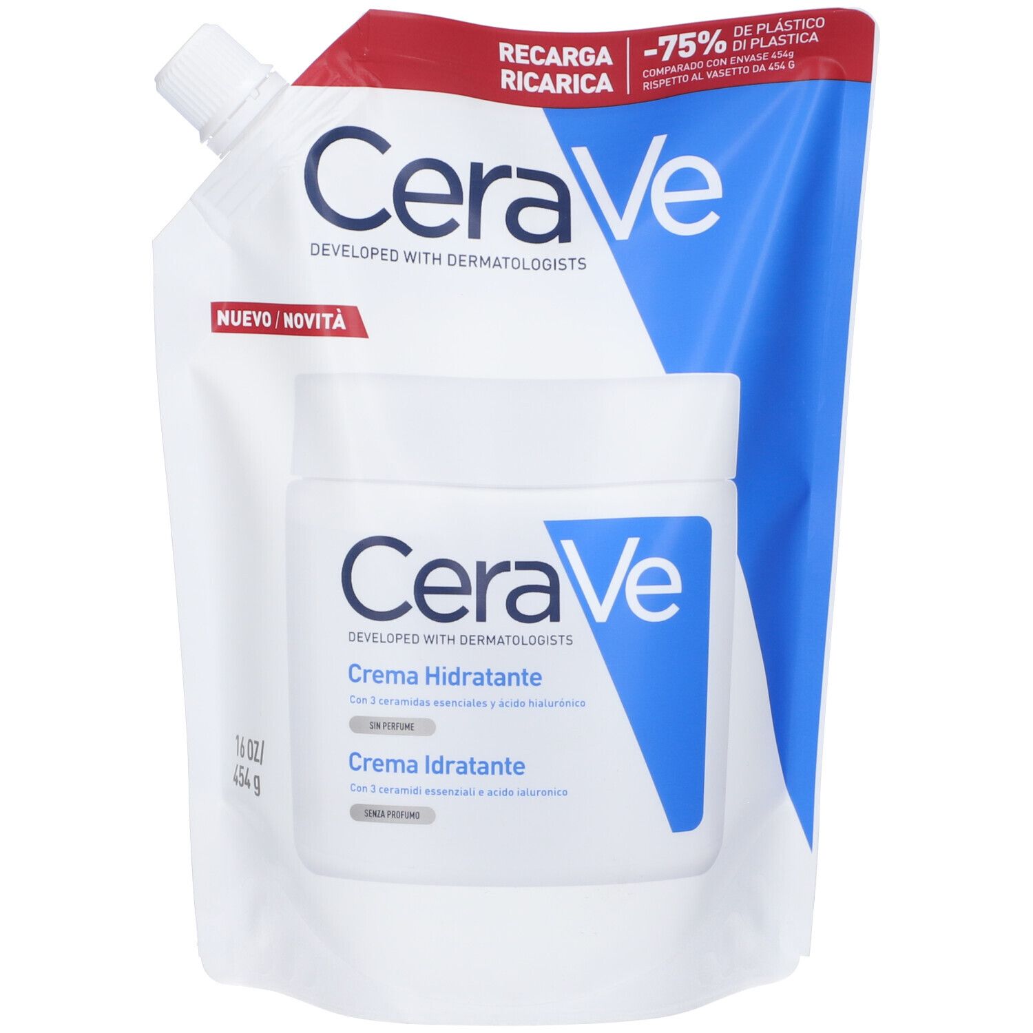 CeraVe Ricarga Crema Idratante Corpo Per pelli secche a molto per il c