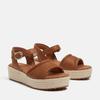 Sandale TIMBERLAND "SANTORINI SUN BACKSTRAP SANDAL", Gr. 41, grau (rst full gra), Leder, sportlich, Schuhe