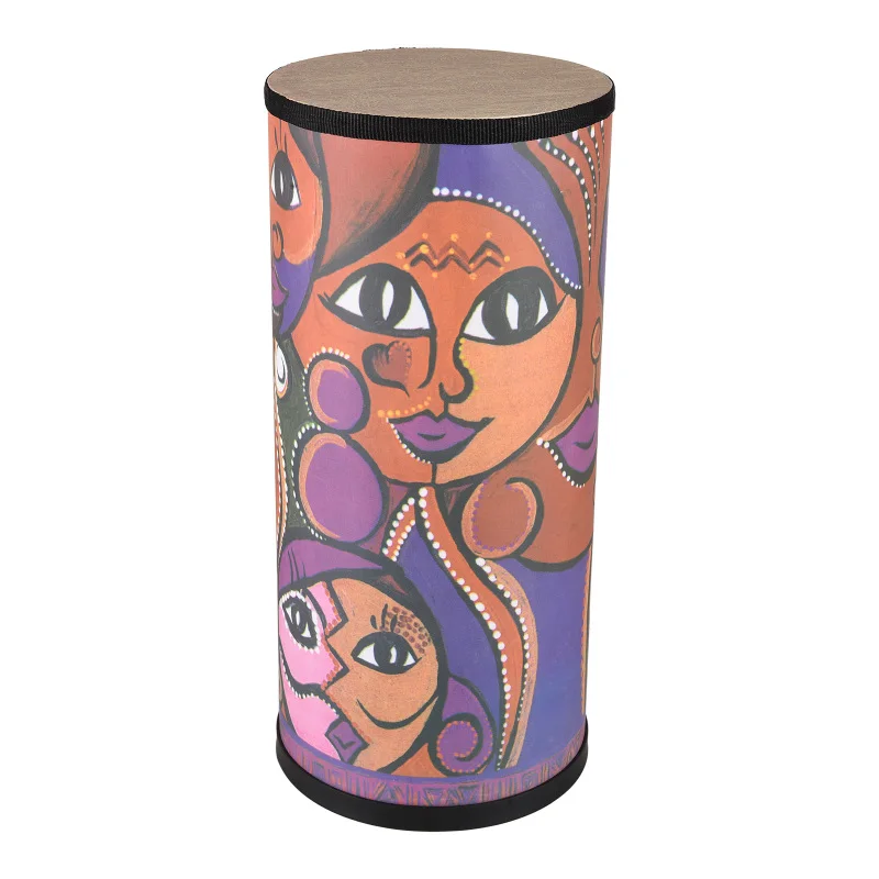 7 Zoll Bongo Drums Holz trommel Handheld Drum Percussion Instrument mit zwei Drumsticks und Schulter gurt Urlaub Geburtstags geschenk Image