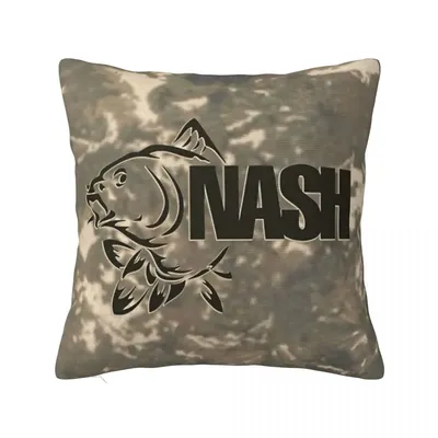 Nash Fishing Logo-Kissenbezug, Karpfen-Fischgerät, Angelkissenbezug, individueller Image