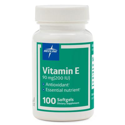 Vitamin E Softgel, 90 mg, 100/Bottle, 64 Bottles/Case, 64/CS (OTCM00018) Case of 64 Medline