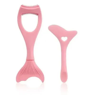 2Pcs Set Winged Applicator Set Resusable Silicone Eyeliner Guide Eyeliner Stencil Mascara Shield