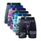 ETHIKA 6Pcs Men Underwear Boxers Breathable Man Swimming Underpants Plus Size Print Mens Panties