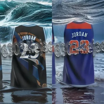 24-25 The Latest Popular Basketball Shirt Retro Wizards Version Crew Neck Sleeveless Top Summer