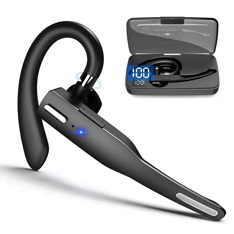 Cuffie Bluetooth senza fili con microfono Auricolare ENC con cancellazione del rumore Cuffie parlanti vivavoce Guida Auricolari Busines