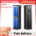 Custodia trasparente per banca di potere Shell 8 * 18650 22,5 W LED a ricarica rapida USB C + porta Micro USB Scatola di immagazzinaggio batteria per iPhone Samsung