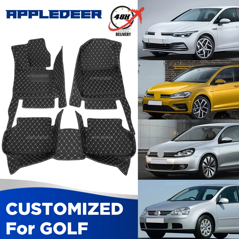 Per Volkswagen Golf 5 Golf 6 Golf 7/7.5 Golf 8 2003-2024 04 05 06 07 08 09 10 11 12 13 14 15 16 17 18 19 20 21 22 23 tappetino per auto personalizzato tappeto per Automobile accessori interni