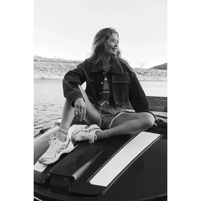 Pilcro Cropped Denim Barn Jacket