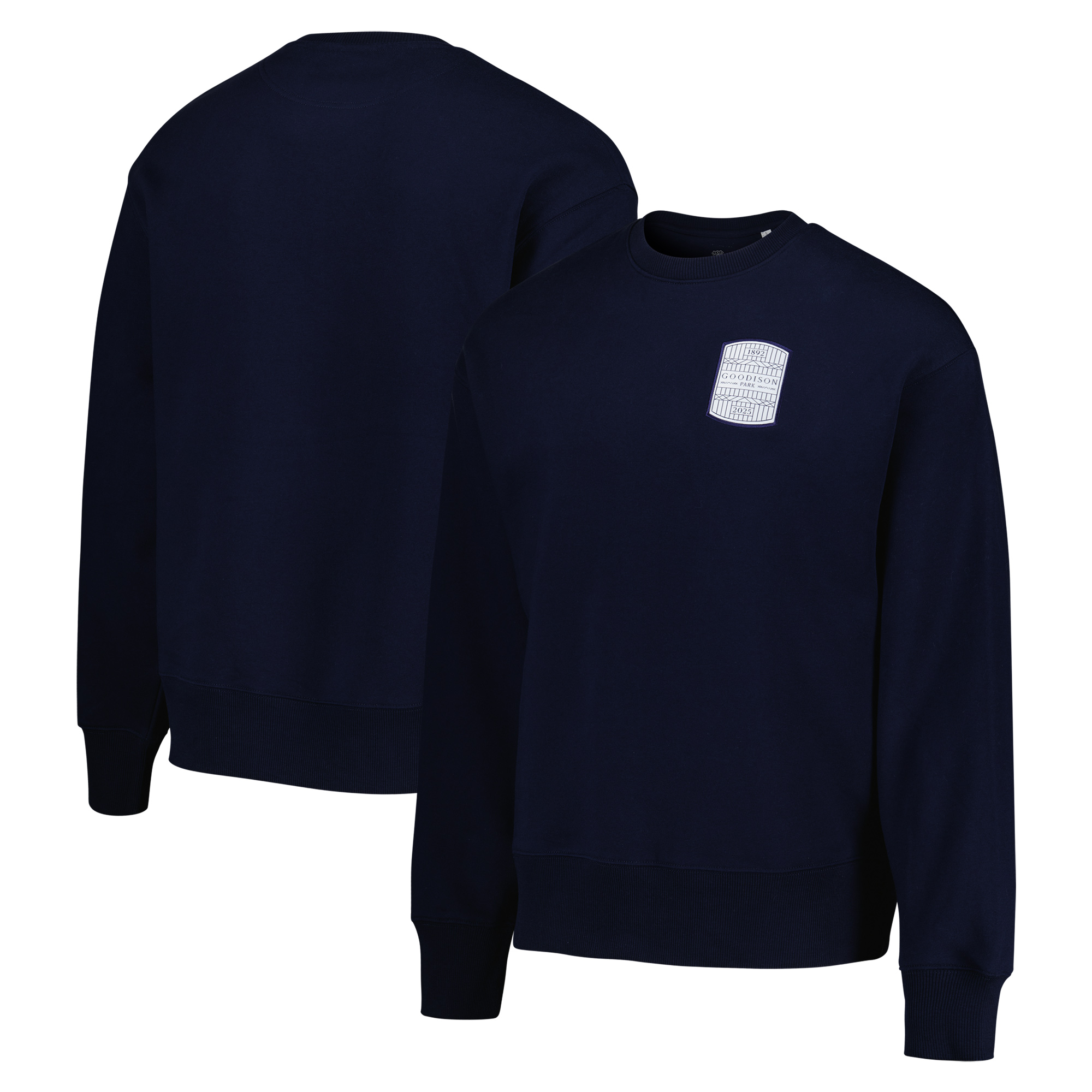 Everton Goodison Park Patch Sweatshirt – Navy – Herren Image