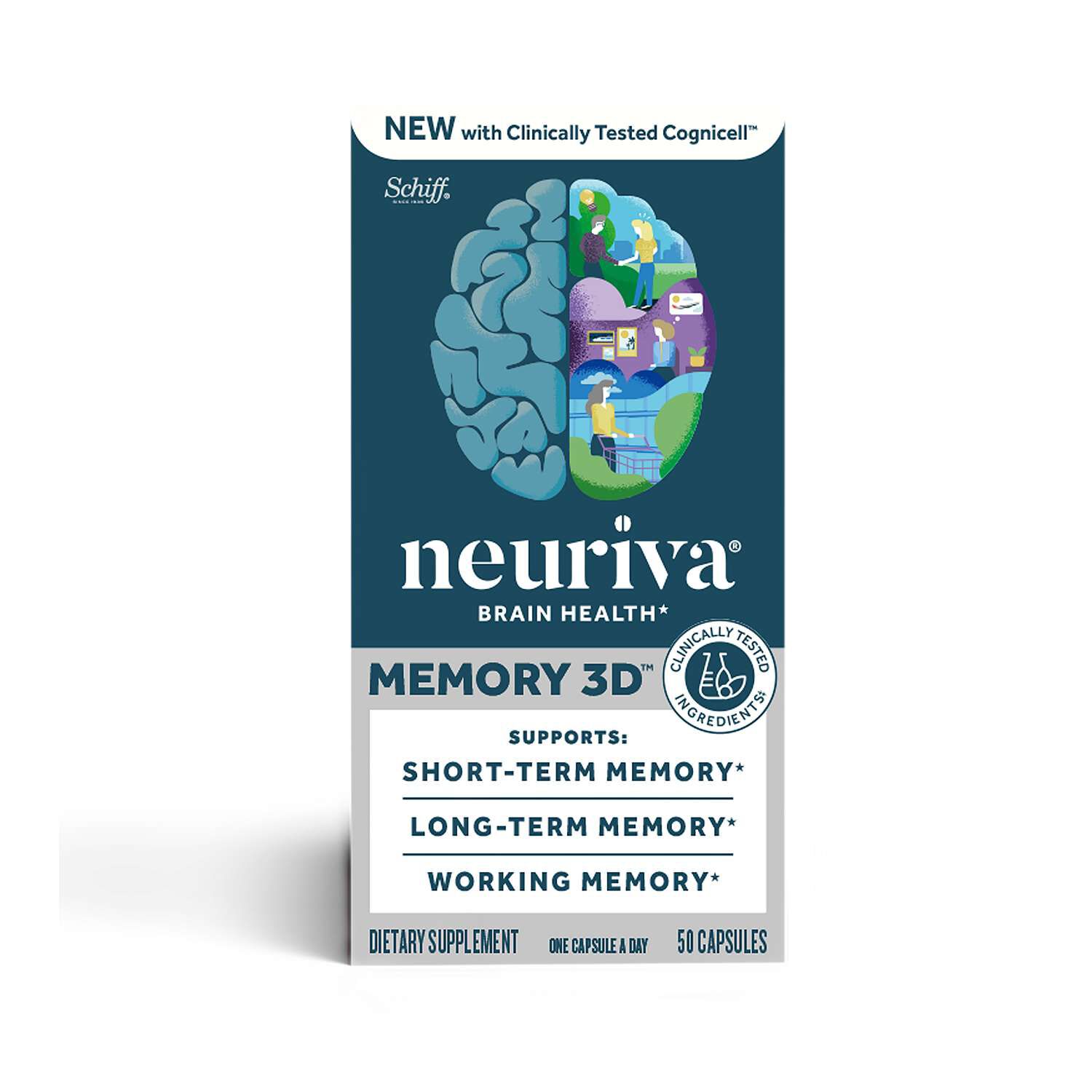 Brain Health Memory 3D Healthy - 30 Capsules (30 Servings)
