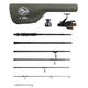 Rigged and Ready S Mid Rod & Reel Combination. Powerful Carp, Predator and Light Sea rod + 2 tips + Case. 320 cm (10.5’) + 270 cm (8.85’) options + RR5000 fishing running/spin reel + spare spool