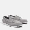 Sneaker TIMBERLAND "GRAFTON BAY LACE UP SHOE", Gr. 45, lt grau suede, Leder, sportlich, Schuhe