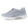 Keilsneaker GABOR ROLLINGSOFT, Damen, Gr. 37, blau (hellblau), Textil, Nubuklederimitat, unifarben, sportlich, Schuhe, Freizeitschuh, Halbschuh, Schnürschuh mit Wechselfußbett