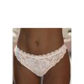 String LASCANA, Damen, Gr. 32/34, rosa (rosé, creme), Spitze, Obermaterial: 50% Polyamid, 30% Polyester, 20% Elasthan, Unterhosen, aus edler Stickereispitze und seitlichen Jacquardspitzeneinsätzen