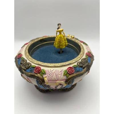 Disney Accents | Collectible Disney Belle Beauty And The Beast Music Box | Color: Blue/Yellow | Size: Os