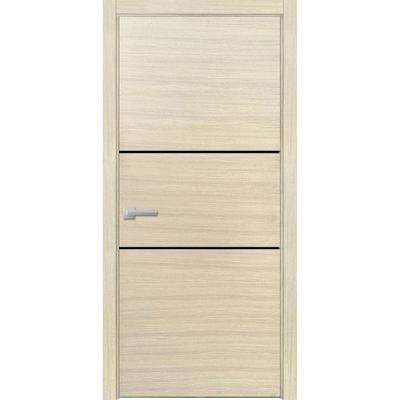 Solid French Door 28 x 80 Planum 0014 Natural Veneer with| Bathroom