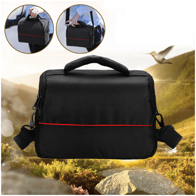 TEMU Durable Nylon Slr Dslr Camera Shoulder Bag Case, Polyamide Material, Waterproof, For , For Digital Cameras, With Secure Zippered Compartments For Accessories Image