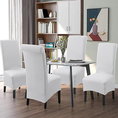 Housse de chaise de cuisine Couleur Unie / Uni / Solide Jacquard Polyester Literie