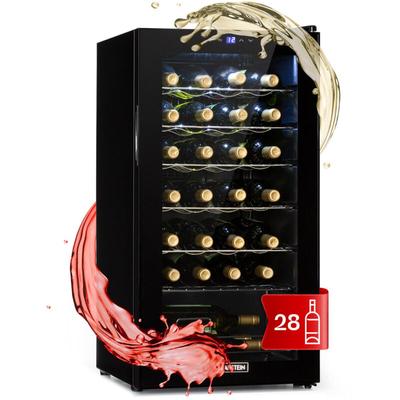 Weinkühlschrank, 1 Zonen Getränkekühlschrank Klein, Kleiner Weinschrank 74L, Wein-Kühlschrank Klein Image