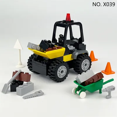 Engineering Mixer Lkw Bulldozer Stadt Bau Fahrzeug Auto Modell Bausteine Ziegel kinder Spielzeug Geschenk Image