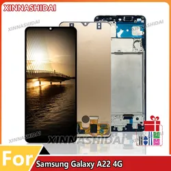 TFT LCD Display Bildschirm Für Samsung A22 4G LCD Display Touch Screen Rahmen Digitizer Montage Für Samsung A225 A225F display