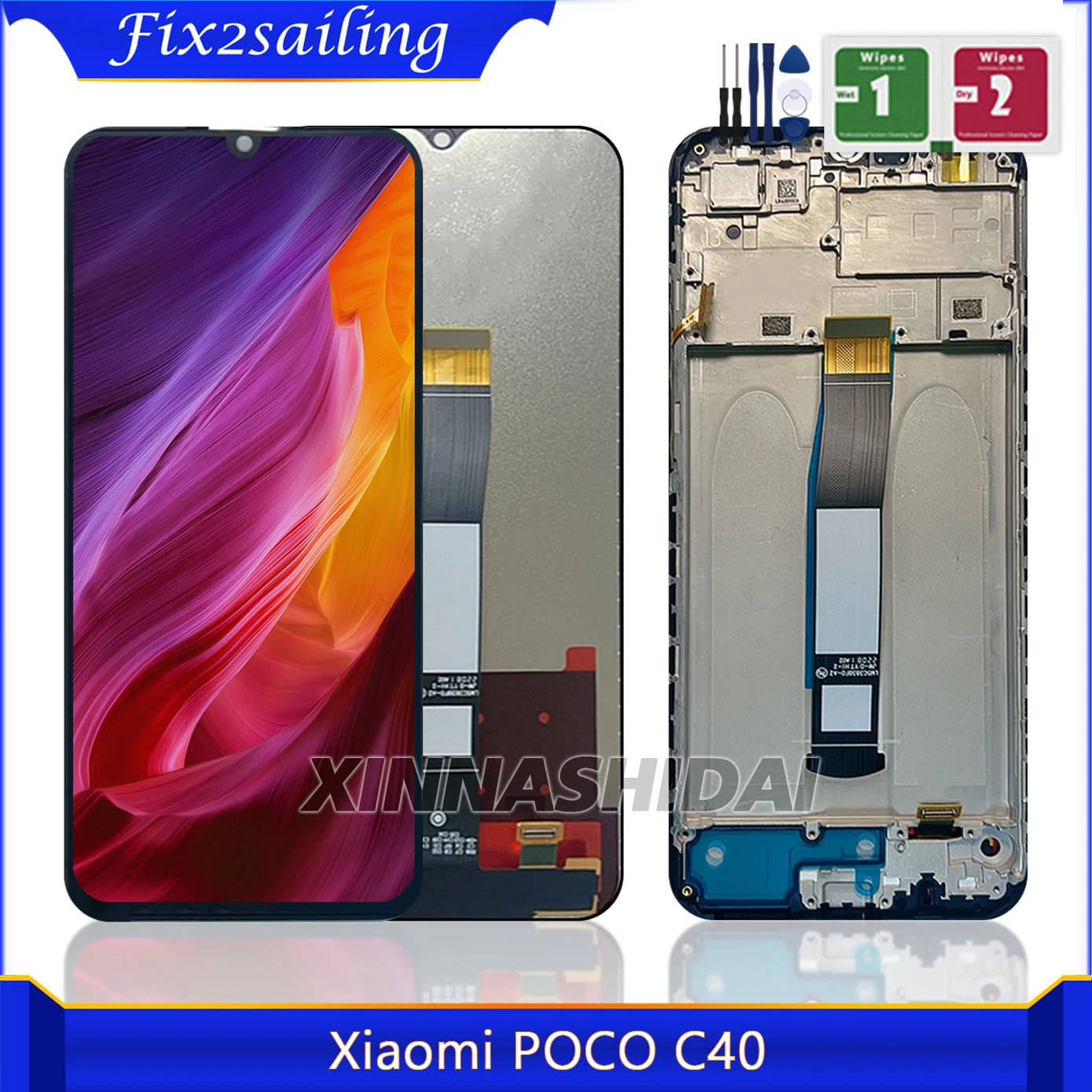 6,71-Zoll-Bildschirm für Xiaomi Poco C40 220333 QPG LCD Display Touch Screen Für Xiaomi POCO C40 LCD Display Ersatzteile Image