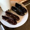 T-riemen Mary Janes Schuhe Frauen Patent Leder Elegante Schwarz Ballerinas Schuhe Weibliche