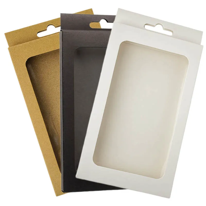 30 teile/los handy fall verpackung boxen mit fenster hängen loch geschenk box für verpackung schmuck kosmetik 175x105x17mm/175x105x25mm Image