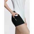 Abbigliamento da tennis e golf con protezione solare da donna Abbigliamento da golf da donna Abiti corti neri e bianchi