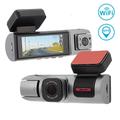 K1 1080p Nuovo design HD Telecamera posteriore per auto DVR 170 gradi grandangolare CMOS 3 pollici IPS Dash Cam WIFI GPS Visione notturna 4 LED a infrarossi Registratore per auto