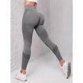 Leggings da donna a vita alta alla caviglia autunno e inverno in grigio scuro