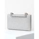 Clutch Elegante da Donna con Glitter Manico in Strass e Catena Dorata per Feste Sera Matrimoni ed Eventi Formali