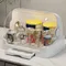 Baby Bottle Drying Rack with Removable Drip Tray Dustproof Bottle Storage Box with Lid Countertop