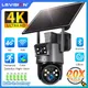 LS VISION 8MP Real 20X Zoom ottico Doppio schermo Telecamera di sicurezza solare 4K 4G/WiFi
