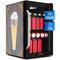 Réfrigérateur 70L, Mini réfrigérateur silencieux avec étagères amovibles, porte vitrée & led,