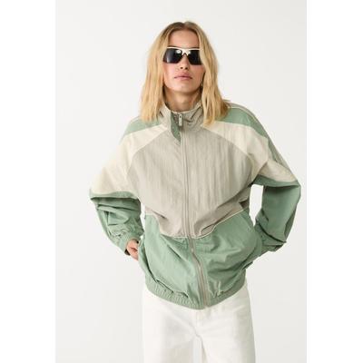 Stradivarius Oversize technical jacket Khaki L