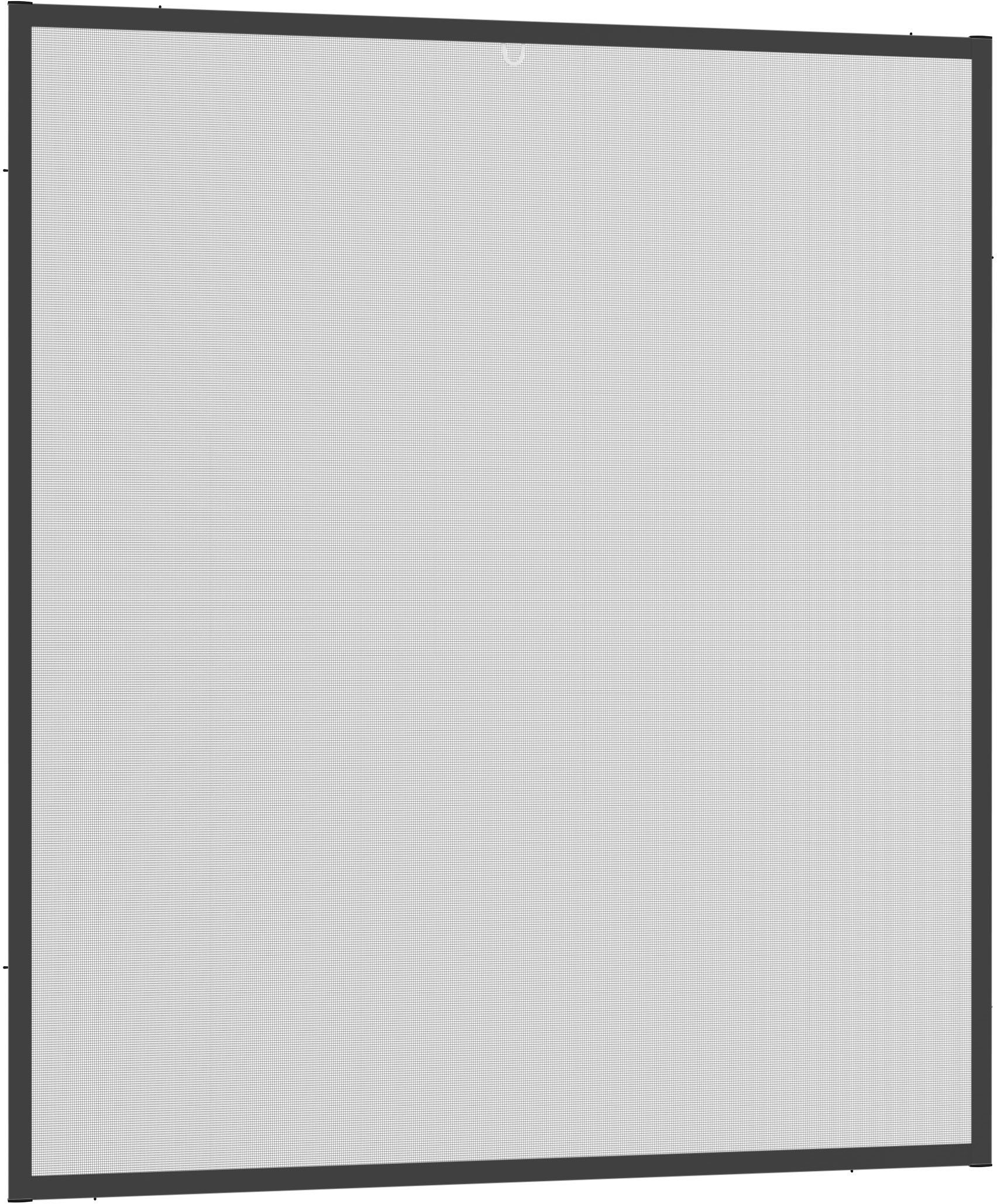 Insektenschutz-Fensterrahmen HECHT INTERNATIONAL "MASTER SLIM", grau (rahmen: anthrazit gewebe: anthrazit), B:130cm H:150cm, Insektenschutzgitter