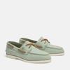 Bootsschuh TIMBERLAND "CLASSIC BOAT BOAT SHOE", Gr. 41, lt grn nubuck, Leder, sportlich, Schuhe