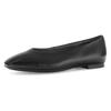 Ballerina GABOR, Damen, Gr. 40, schwarz, Nappaleder, unifarben, klassisch, Schuhe, Blockabsatz, Businessschuh, Flats, Bequemschuh in Karreeform