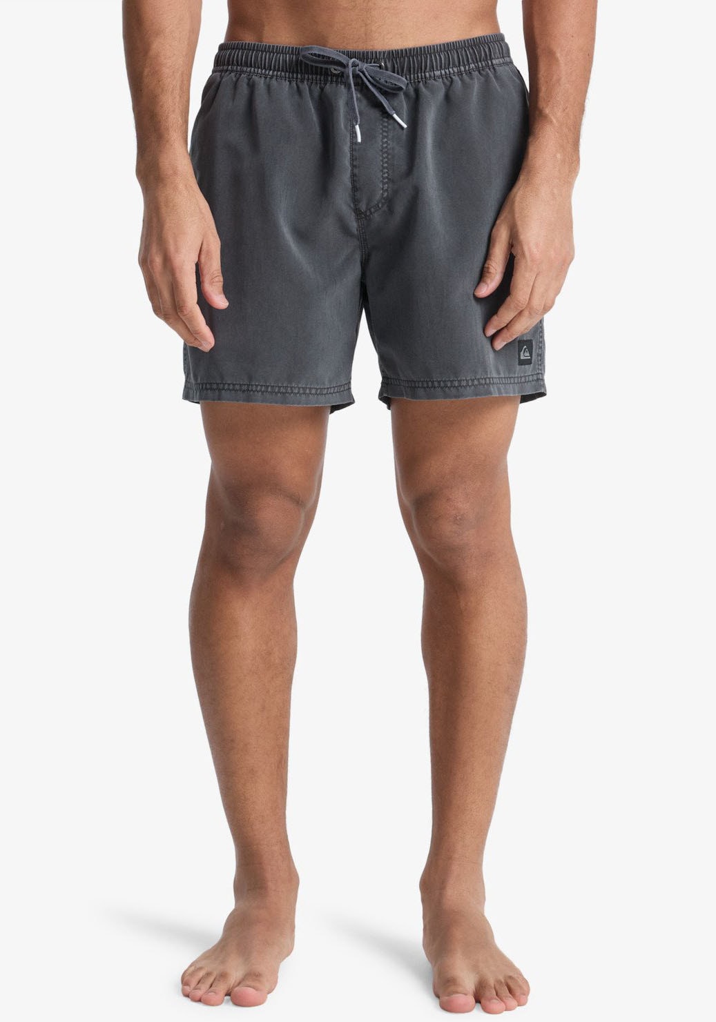 Badeshorts QUIKSILVER "EVERYDAY SURFWASH VOLLEY 15", Herren, Gr. L, N-Gr, schwarz, Obermaterial: 100% Polyester, sportlich, Badehosen Image
