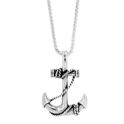 Kette mit Anhänger ADELIA´S, silber, anker, Halsketten, Herren, unbekannt, Edelstahl Image