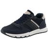 Sneaker TOM TAILOR, Herren, Gr. 41, blau (navy, beige), Lederimitat, Textil, sportlich, Schuhe, Freizeitschuh, Halbschuh, Schnürschuh mit Kontrastbesatz