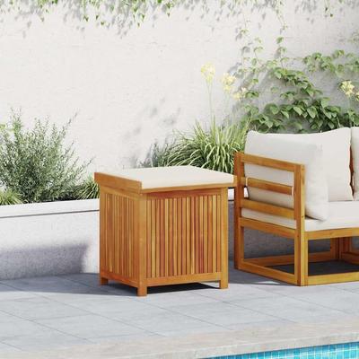 vidaXL Outdoor Cushion Box Solid Wood Acacia