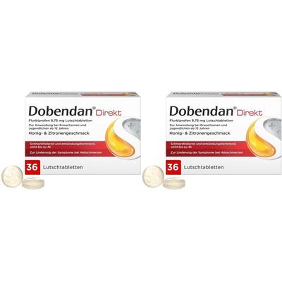 Dobendan Direkt Flurbiprofen 8,75 mg Lutschtabl. 2x 2x36 St Lutschtabletten