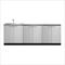 NewAge Outdoor Kitchens Stainless Steel 3-Piece Outdoor Kitchen Set (No Countertop)