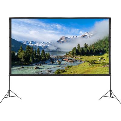Mophorn - Projektionsleinwand mit Ständer, 150 Zoll, 16:9, 4K hd, Outdoor-Filmleinwand, Image