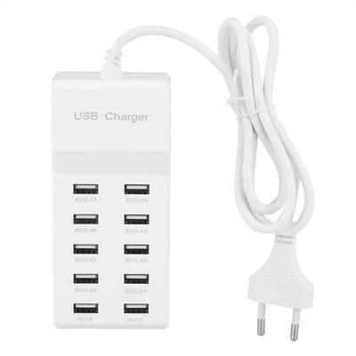 Ugreat - Multi-Port-USB-Ladegerät, 10-Port-USB-Steckdose, Schnelllade-Multi-Port-USB-Ladegerät, Image