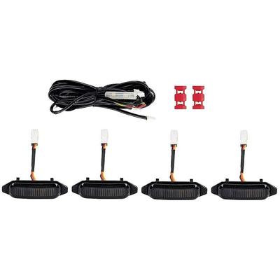 Woosien - 4 Stück LED-Frontgrillleuchten für 2019 2020 2021 externe Grilllampe, weißes
